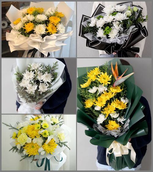 北京顺义区张镇港西村白事花束代送